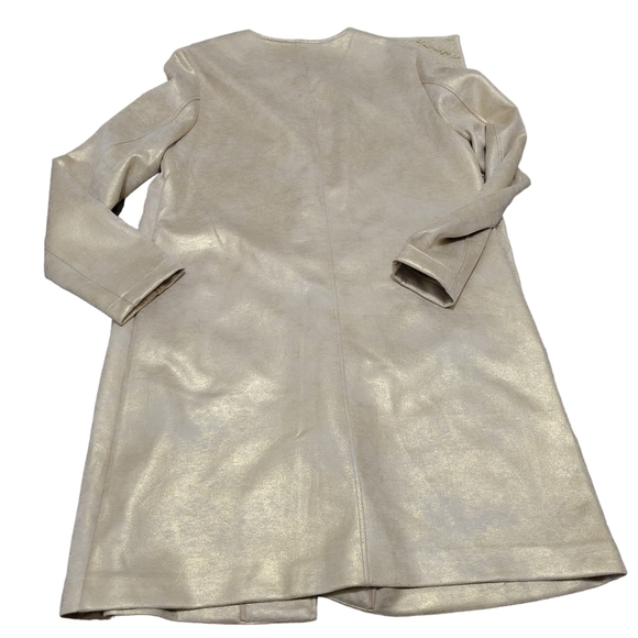 Marc New Year Gold Longline Light Jacket - Picture 2 of 8